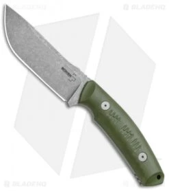 Boker Plus Blacklist Fixed Blade Knife OD Green (4.875" Stonewash) 02BO007