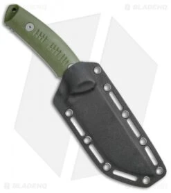 Boker Plus Blacklist Fixed Blade Knife OD Green (4.875" Stonewash) 02BO007 -Boker Boker Plus Blacklist OD Green SW 02BO007 BHQ 49519 jr sheath 2