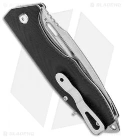 Boker Plus Caracal 42 Slip Joint Pin Lock Knife Black G10 (3.5" Stonewash) -Boker Boker Plus Caracal 42 SJ Black G 10 SW 01BO753 BHQ 98594 jr side