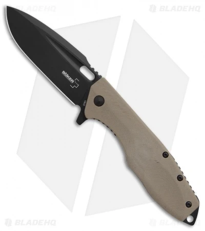 Boker Plus Caracal Flipper Liner Lock Knife Brown G-10 (3.5" Black) 01BO759 1 Boker Plus Caracal Flipper Liner Lock Knife Brown G-10 (3.5" Black) 01BO759