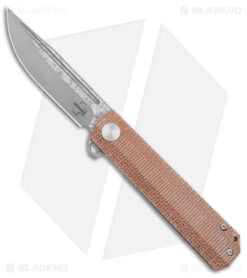 Boker Plus Cataclyst Frame Lock Knife Brown Micarta (3" Damascus)