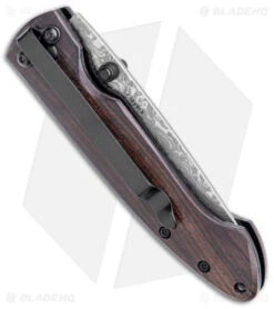 Boker Plus Damascus Gent II Liner Lock Knife (2.75" Damascus) 01BO102DAM -Boker Boker Plus Damascus Gent II LL Wood Damascus 01BO102DAM BHQ 40450 jr side