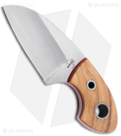Boker Plus Gnome Fixed Blade Knife Brown Olive Wood (2.2" D2 ) 74 01BO322 1 Boker Plus Gnome Fixed Blade Knife Brown Olive Wood (2.2" D2 ) 74 01BO322