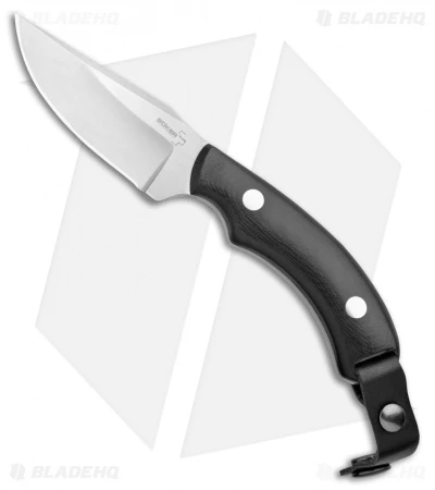 Boker Plus J-Bite Knife Fixed Blade Black G-10 (3.375" Satin) 02BO046 1 Boker Plus J-Bite Knife Fixed Blade Black G-10 (3.375" Satin) 02BO046