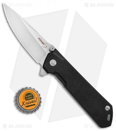 Boker Plus Kihon Frame Lock Knife Black G-10 (3.25" Satin) 4 Boker Plus Kihon Frame Lock Knife Black G-10 (3.25" Satin) - Image 4