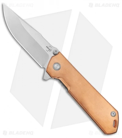 Boker Plus Kihon Spring Assisted Knife Copper (3.5" Stonewash) 01BO165 1 Boker Plus Kihon Spring Assisted Knife Copper (3.5" Stonewash) 01BO165