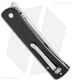 Boker Plus Komusubi Liner Lock Knife Black G-10 (3.75" Satin) 01BO258 -Boker Boker Plus Komusubi LL Black G 10 Satin 01BO258 BHQ 97433 jr side