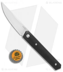 Boker Plus Kwaiken Fixed Blade Knife Black G-10 (3.6" Satin) 02BO800 -Boker Boker Plus Kwaiken black G10 satin BHQ 67853 jr bottlecap