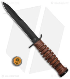 Boker Plus M3 Trench Fixed Blade Knife (6.75" Black Plain) 02BO048 -Boker Boker Plus M3 Trench Fixed Blade Knife 6in Black Plain BHQ 144321 td size