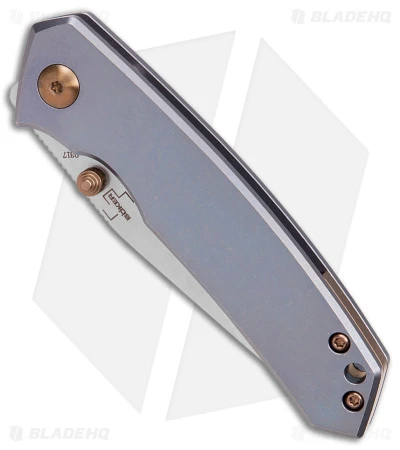 Boker Plus Mangiafico Canoe Frame Lock Knife Blue Titanium (2.75" SW) 01BO494 2 Boker Plus Mangiafico Canoe Frame Lock Knife Blue Titanium (2.75" SW) 01BO494 - Image 2