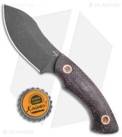 Boker Plus Nessmi Pro Fixed Blade Knife Black Micarta (2.75" Black D2) -Boker Boker Plus Nessmi Black Micarta D2 BHQ 131451 td size