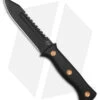 Boker Plus Pilot Knife Fixed Blade Black G-10 (5.3" Black Serr D2) 02BO074