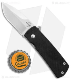 Boker Plus Shamsher Automatic Liner Lock Knife Black G-10 (1.9" Satin) 01BO361 -Boker Boker Plus Shamsher Auto LL Black G 10 Satin BHQ 139170 jr bottlecap