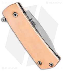 Boker Plus Shamsher Automatic Liner Lock Knife Copper (1.9" Satin) 01BO362 -Boker Boker Plus Shamsher Auto LL Copper Satin BHQ 139171 jr side