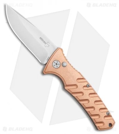 Boker Plus Strike Copper Automatic Knife (3.25" Stonewash) 1 Boker Plus Strike Copper Automatic Knife (3.25" Stonewash)