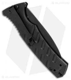 Boker Plus Strike Dagger Automatic Knife Black (3.25" Black D2) -Boker Boker Plus Strike Dagger Auto Black Black 01BO428NSOI BHQ 97035 jr side