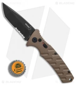 Boker Plus Strike Tanto Automatic Coyote Brown (3.25" Black SW Serr) 01BO425N 12 Boker Plus Strike Tanto Automatic Coyote Brown (3.25" Black SW Serr) 01BO425N -Boker Boker Plus Strike Tanto Coyote Brown black sw serr BHQ 67885 er bottlecap