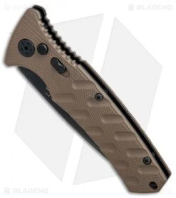 Boker Plus Strike Tanto Automatic Coyote Brown (3.25" Black SW Serr) 01BO425N 11 Boker Plus Strike Tanto Automatic Coyote Brown (3.25" Black SW Serr) 01BO425N -Boker Boker Plus Strike Tanto Coyote Brown black sw serr BHQ 67885 er spine
