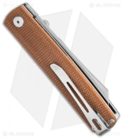 Boker Plus Kansei Tenshi Liner Lock Knife Brown Micarta (3" Satin) -Boker Boker Plus Tenshi Brown Micarta BHQ 136228 td side