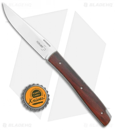 Boker Plus Urban Trapper Lockback Knife Cocobolo Wood (3.5" Satin) 01BO787 4 Boker Plus Urban Trapper Lockback Knife Cocobolo Wood (3.5" Satin) 01BO787 - Image 4