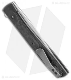 Boker Plus Zinker Urban Trapper Knife Marbled Carbon Fiber (3.5" Satin) 01BO726 -Boker Boker Plus Urban Trapper Marbled CF 01BO726 BHQ 68521 jr side