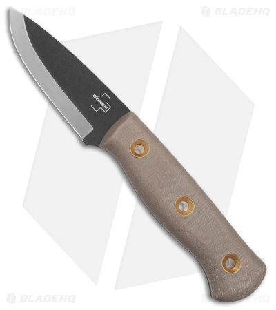 Boker Plus Vigtig Fixed Blade Knife Brown Micarta (3.5" Black) 02BO075 1 Boker Plus Vigtig Fixed Blade Knife Brown Micarta (3.5" Black) 02BO075