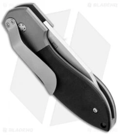 Boker Plus Vox BB Slip Joint Pocket Knife Black G-10/Ti (2.5" Satin) 01BO360 -Boker Boker Plus Vox BB Slip Joint G 10 01BO360 BHQ 49511 jr side 2