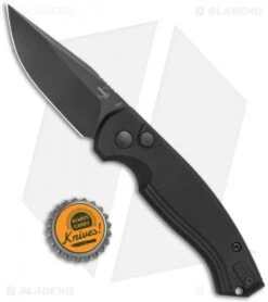Boker Plus Vox Karakurt Automatic Knife Black Aluminum (3" Black) 01BO365 -Boker Boker Plus Vox Karakurt Auto Black Aluminum Black BHQ 120632 jr bottlecap