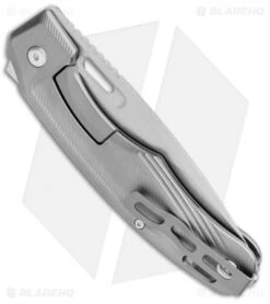 Boker Plus Warbird Liner Lock Knife Aluminum (3.6" Stonewash) 01BO749 -Boker Boker Plus Warbird LL Aluminum SW 01BO749 BHQ 111232 jr side