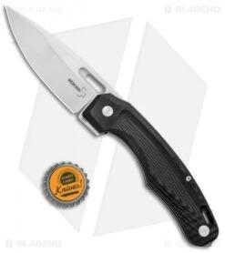 Boker Plus Warbird Liner Lock Knife Black G-10 (3.6" Stonewash) 01BO754 -Boker Boker Plus Warbird LL Black G 10 SW 01BO754 BHQ 95856 jr bottlecap