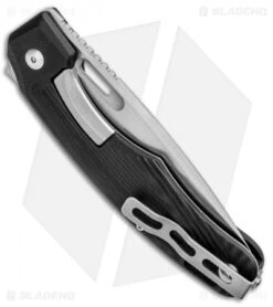 Boker Plus Warbird Liner Lock Knife Black G-10 (3.6" Stonewash) 01BO754 -Boker Boker Plus Warbird LL Black G 10 SW 01BO754 BHQ 95856 jr side