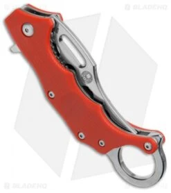 Boker Plus Wildcat Karambit Liner Lock Trainer Red G-10 (2.8" Satin) 01BO779 -Boker Boker Plus Wildcat Karambit LL Trainer Red Satin 01BO779 BHQ 67923 jr side