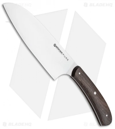 Boker Anso Pure CPM 6.75" Santoku Kitchen Knife Oak Wood 1 Boker Anso Pure CPM 6.75" Santoku Kitchen Knife Oak Wood