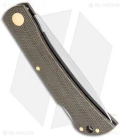 Boker Rangebuster Lockback Knife Green Linen Micarta (3" Satin) 111914 -Boker Boker Rangebuster LB Green Linen Micarta Satin 111914 BHQ 118359 jr side