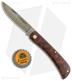 Boker Rangebuster Slip Joint Knife Snakewood (3" Damascus) -Boker Boker Rangebuster SJ Snakewood Damascus 01RY141DAM BHQ 111688 jr bottlecap