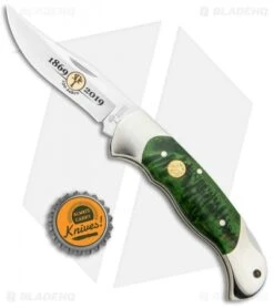 Boker Scout 150th Anniversary Lockback Pocket Knife Curly Birch (3.125" Polish) -Boker Boker Scout 150th Anniversary LB Curly Birch Polish 116120 BHQ 94443 jr bottlecap