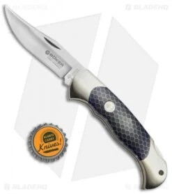 Boker Scout Lockback Knife Blue Honeycomb (3.125" Satin) 112503 7 Boker Scout Lockback Knife Blue Honeycomb (3.125" Satin) 112503 -Boker Boker Scout LB Blue Honeycomb Satin BO03750 BHQ 40058 jr bottlecap