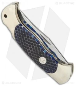 Boker Scout Lockback Knife Blue Honeycomb (3.125" Satin) 112503 6 Boker Scout Lockback Knife Blue Honeycomb (3.125" Satin) 112503 -Boker Boker Scout LB Blue Honeycomb Satin BO03750 BHQ 40058 jr side