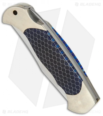 Boker Scout Lockback Knife Blue Honeycomb (3.125" Satin) 112503 2 Boker Scout Lockback Knife Blue Honeycomb (3.125" Satin) 112503 - Image 2