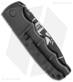 Boker Skull Kalashnikov Dagger Automatic Knife (3.25" Black D2) 11 Boker Skull Kalashnikov Dagger Automatic Knife (3.25" Black D2) -Boker Boker Skull Kalashnikov Dagger Auto Black D2 BHQ 48870 jr side