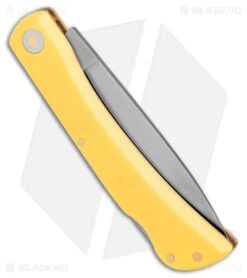 Boker Small Range Buster Lockback Knife Yellow Delrin (2.9" Satin) 110865 -Boker Boker Small Range Buster Lockback Knife Yellow Delrin Satin BHQ 146770 td side