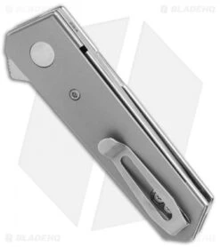 Boker Stubby Kwaiken Exclusive Flipper Knife Titanium (2" Satin) -Boker Boker Stubby Kwaiken Flipper Ti Satin 01BO226SOI BHQ 107929 jr side