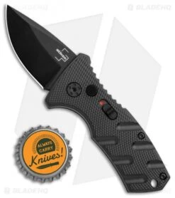 Boker Stubby Strike CA Legal Automatic Knife (1.9" Black D2) -Boker Boker Stubby Strike CA Legal Auto Black 01BO441NSOI BHQ 99647 jr bottlecap