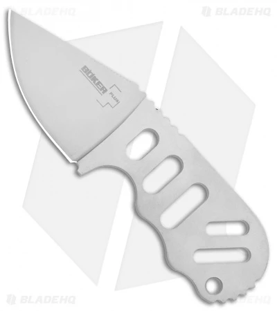 Böker Plus Subcom Fixed Blade Stainless Handle (2.5" Gray) 02BO012 1 Böker Plus Subcom Fixed Blade Stainless Handle (2.5" Gray) 02BO012