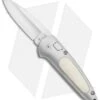 Boker Top Lock II Button Lock Knife Gray Aluminum/Kraton (2.75" Satin) 117107WB