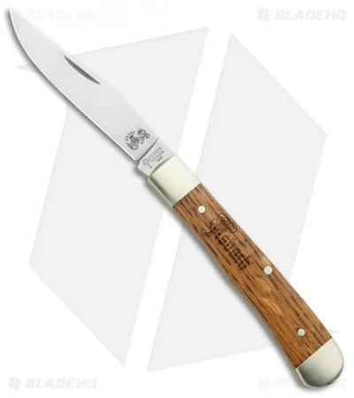 Boker Trapper Asbach Uralt Slip Joint Knife Oak Wood (3.3" Satin) 1 Boker Trapper Asbach Uralt Slip Joint Knife Oak Wood (3.3" Satin)