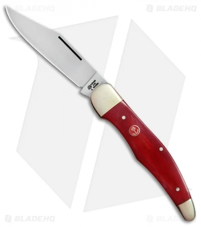 Boker Tree Brand L.E. Hunter Lockback Pocket Knife 5.25" Smooth Red Bone 1 Boker Tree Brand L.E. Hunter Lockback Pocket Knife 5.25" Smooth Red Bone