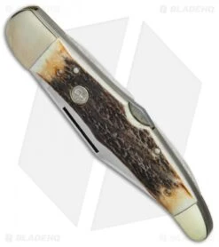 Boker Tree Brand L.E. Hunter Lockback Pocket Knife 5.25" Stag 111011HH -Boker Boker Tree Brand LE Hunter stag BHQ 78494 er spine