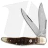 Boker Tree Brand L.E. Trapper Double Lockback Pocket Knife 5.25" Honeycomb Bone