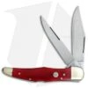 Boker Tree Brand L.E. Trapper Double Lockback Pocket Knife 5.25" Smooth Red Bone